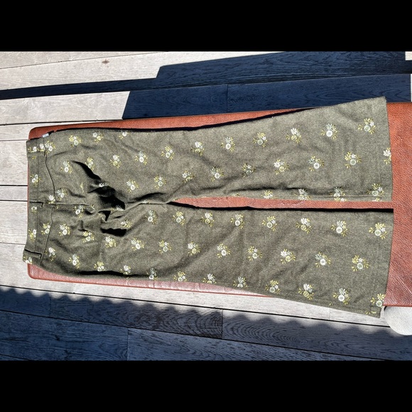 Moschino Womens Vintage Wool Pants with Flower Details - Size XS - Picture 9 of 9
